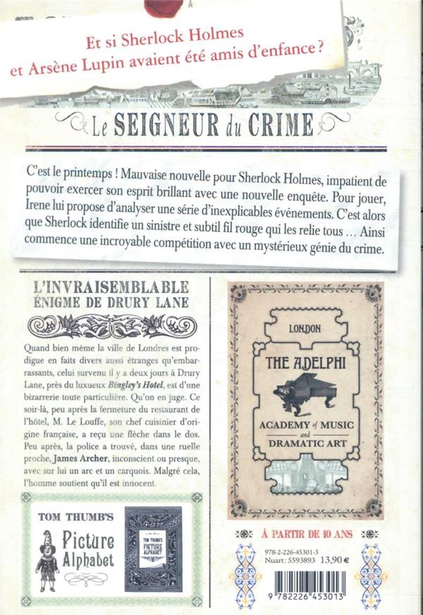 Quatrième de couverture de « Le seigneur du crime »