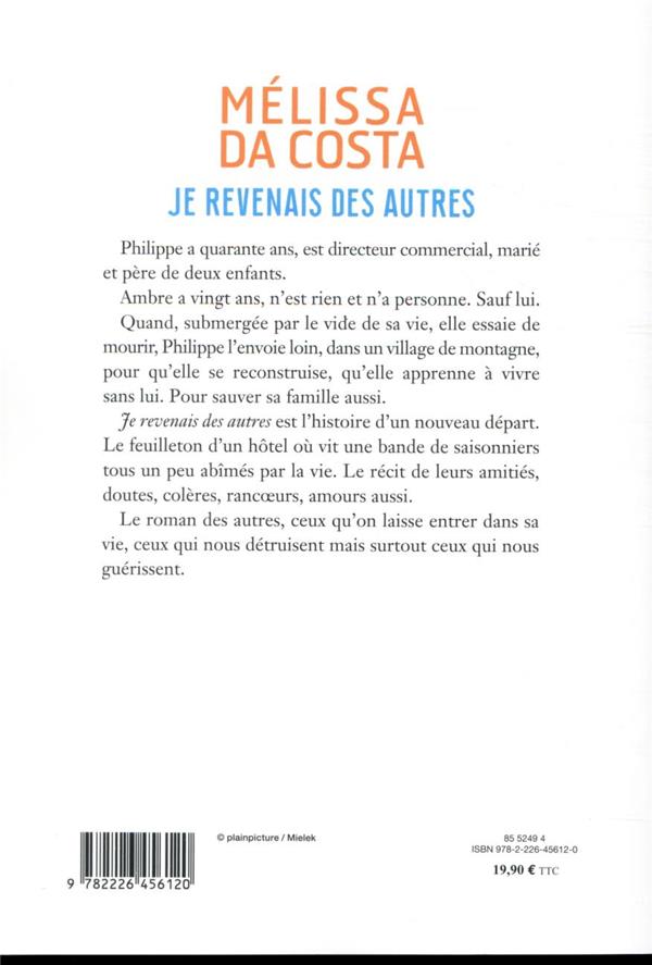 Quatrième de couverture de « Je revenais des autres : roman »
