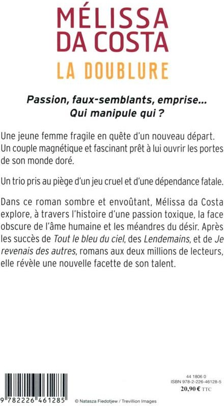 Quatrième de couverture de « La doublure : roman »