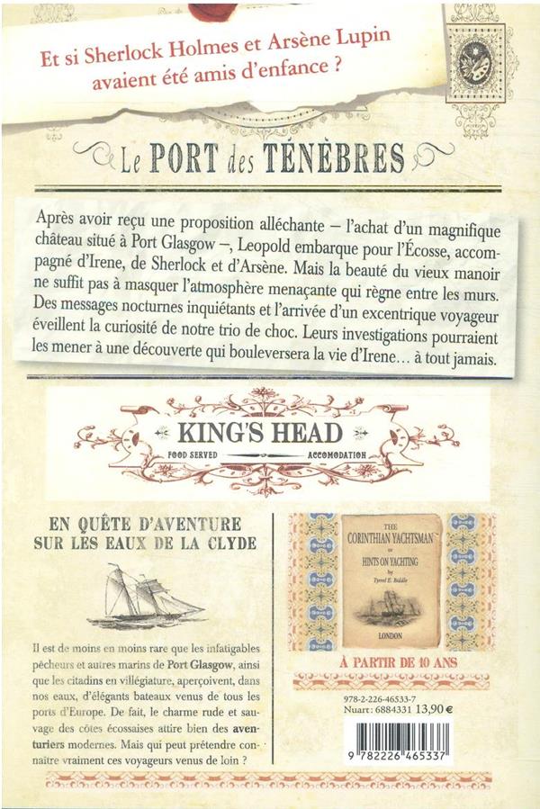 Quatrième de couverture de « Le port des ténèbres »