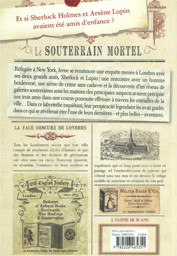 Quatrième de couverture de « Le souterrain mortel »
