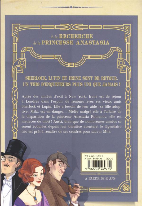 Quatrième de couverture de « À la recherche de la princesse Anastasia »