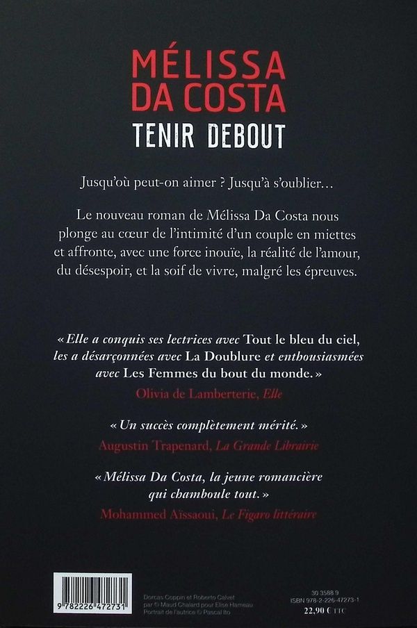 Quatrième de couverture de « Tenir debout : roman »
