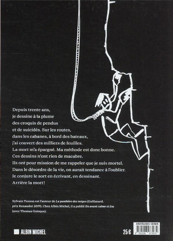 Quatrième de couverture de « Noir : textes et dessins »