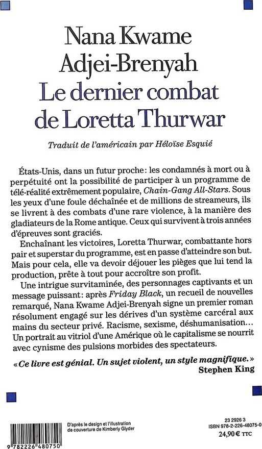 Quatrième de couverture de « Le dernier combat de Loretta Thurwar : roman »