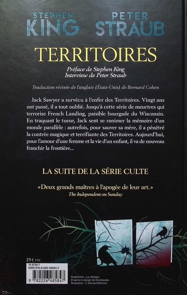 Quatrième de couverture de « Territoires : roman »