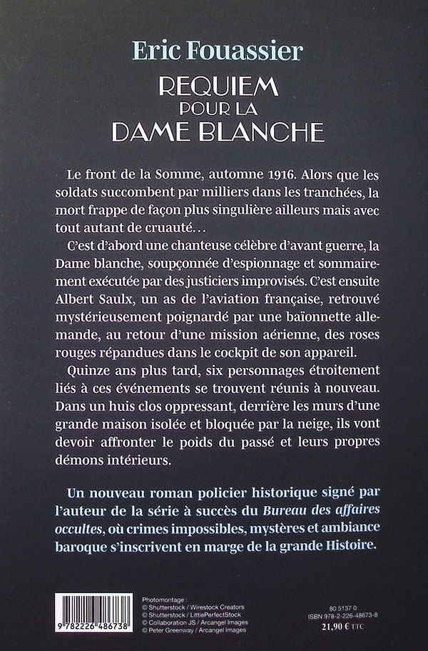 Quatrième de couverture de « Requiem pour la dame blanche : roman »