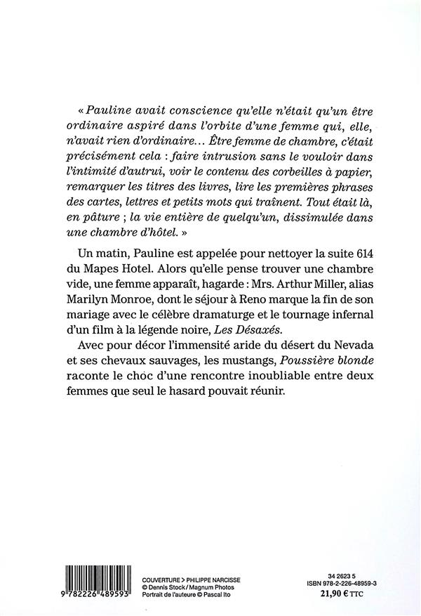 Quatrième de couverture de « Poussière blonde : roman »