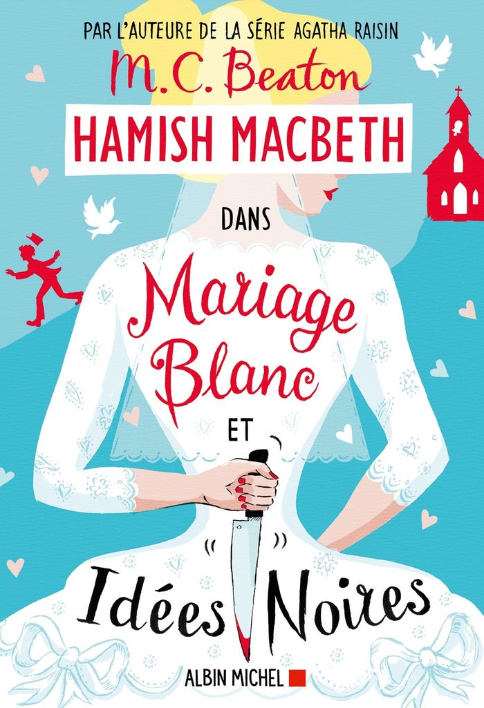 Couverture du livre « Mariage blanc et idées noires : roman » de M. C. Beaton, librairie Les Contes Infusés à Corte