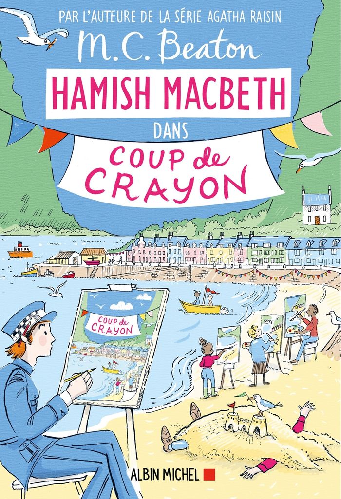 Couverture du livre « Coup de crayon : roman » de M. C. Beaton, librairie Les Contes Infusés à Corte