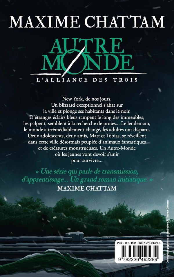 Quatrième de couverture de « L'alliance des trois : roman »