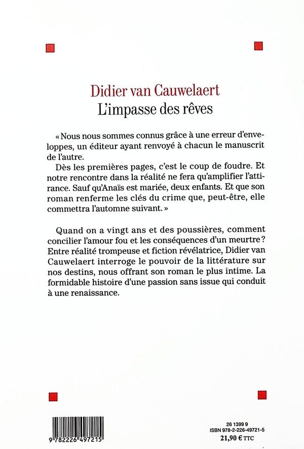 Quatrième de couverture de « L'impasse des rêves : roman »