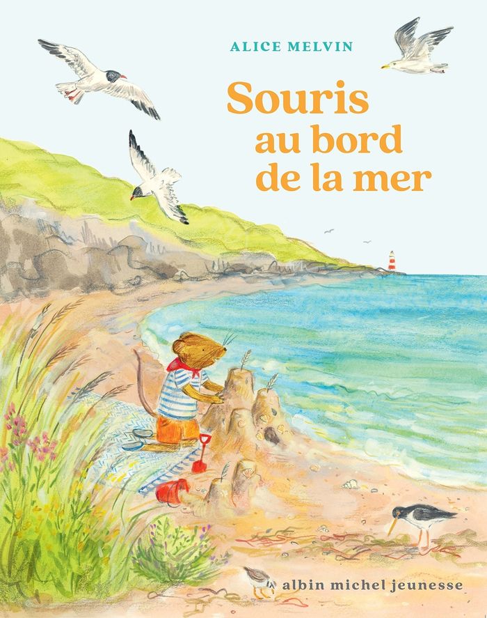 Couverture du livre « SOURIS AU BORD DE LA MER » de Alice Melvin, librairie Les Contes Infusés à Corte