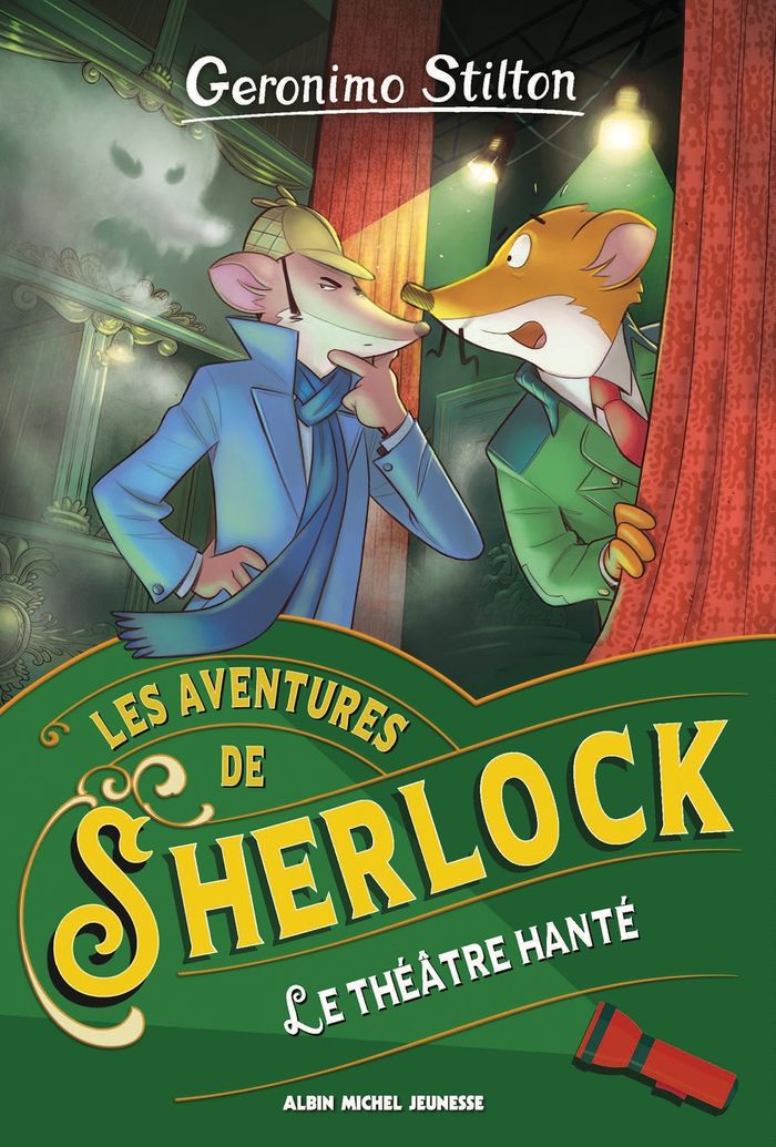 Couverture du livre « Le théâtre hanté » de Geronimo Stilton, librairie Les Contes Infusés à Corte