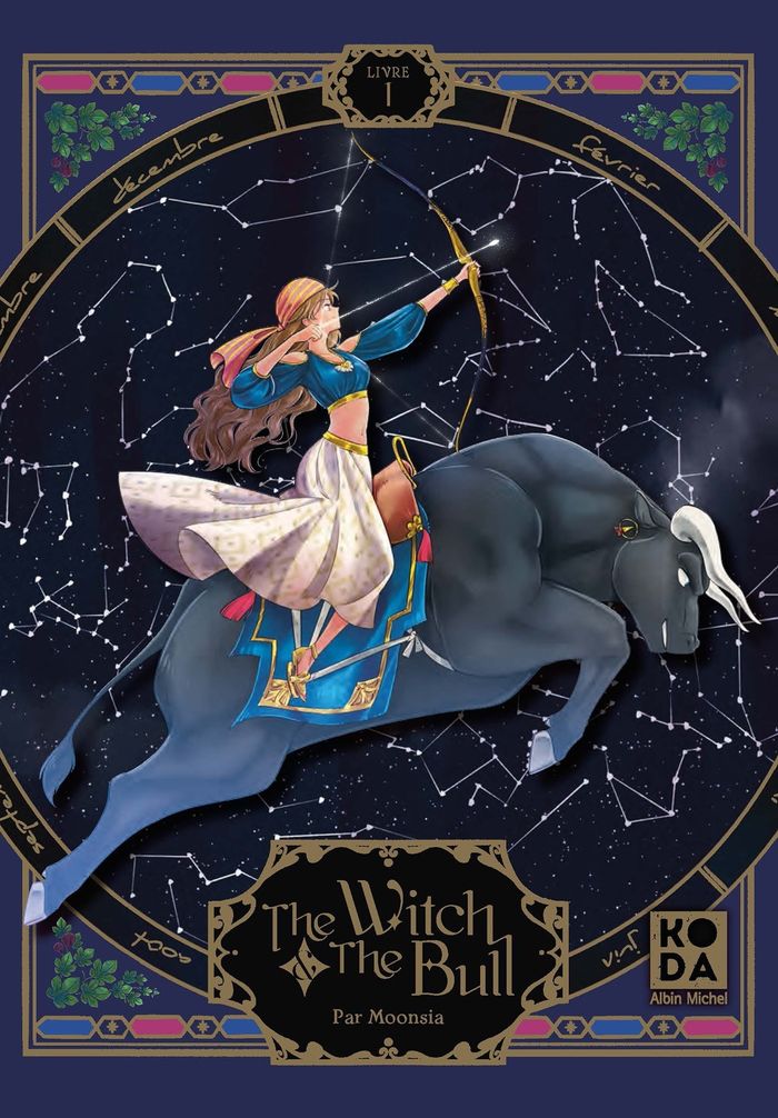 Couverture du livre « The witch & the bull » de Moonsia, librairie Les Contes Infusés à Corte