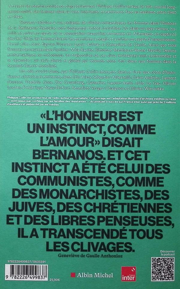 Quatrième de couverture de « Les résistantes : le rôle crucial des femmes face au nazisme »