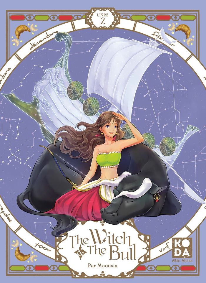 Couverture du livre « The witch & the bull » de Moonsia, librairie Les Contes Infusés à Corte