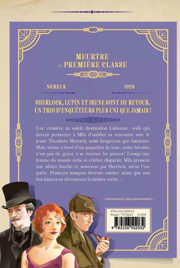 Quatrième de couverture de « Meurtre en première classe »