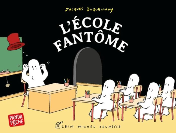 Couverture du livre « L'école fantôme » de Jacques Duquennoy, librairie Les Contes Infusés à Corte