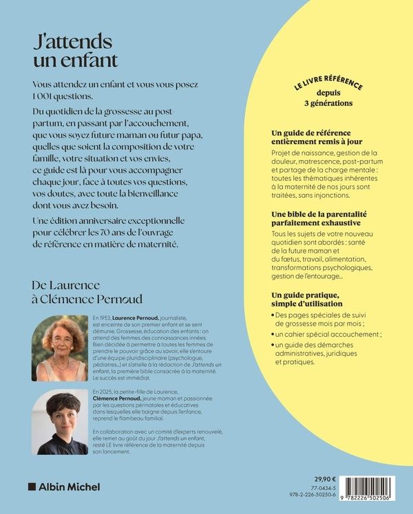 Quatrième de couverture de « J'attends un enfant , 2026 »