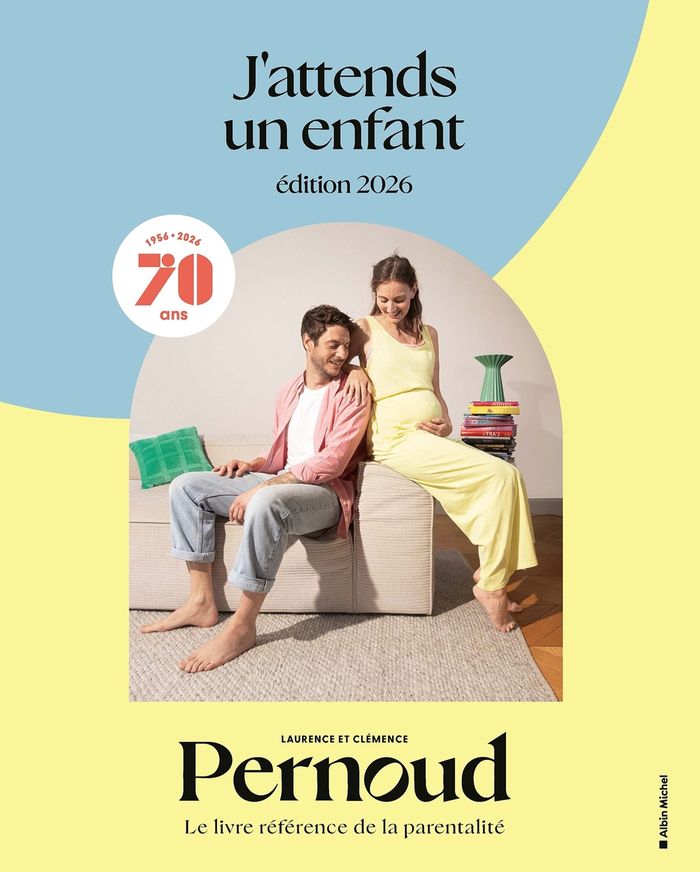 Couverture du livre « J'attends un enfant , 2026 » de Laurence Pernoud, librairie Les Contes Infusés à Corte