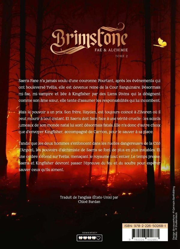 Quatrième de couverture de « BRIMSTONE - FAE & ALCHIMIE T2 (VERSION FRANCAISE) »