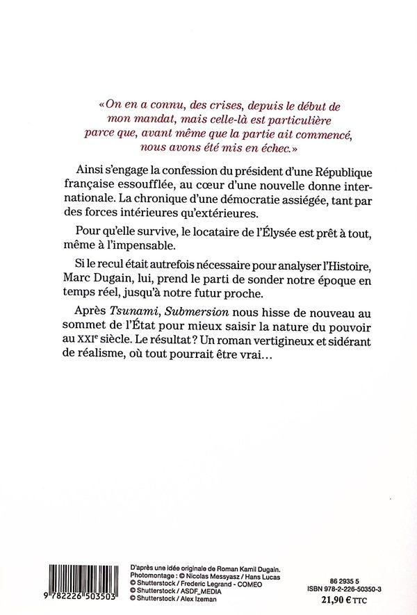 Quatrième de couverture de « SUBMERSION »