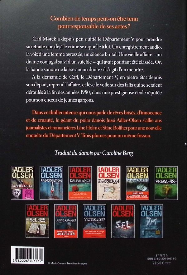 Quatrième de couverture de « Les morts ne chantent pas »