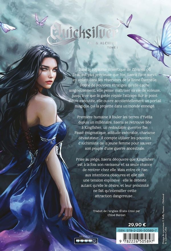 Quatrième de couverture de « QUICKSILVER - FAE & ALCHIMIE T1 EDITION COLLECTOR (VERSION FRANCAISE) »