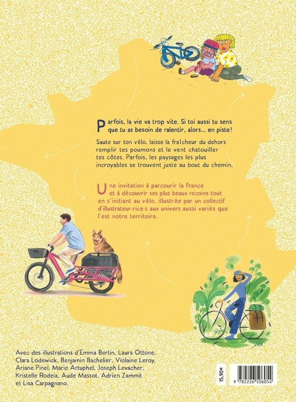Quatrième de couverture de « La France à vélo : les régions autrement, en pédalant »