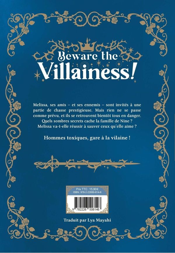 Quatrième de couverture de « Beware the villainess ! »
