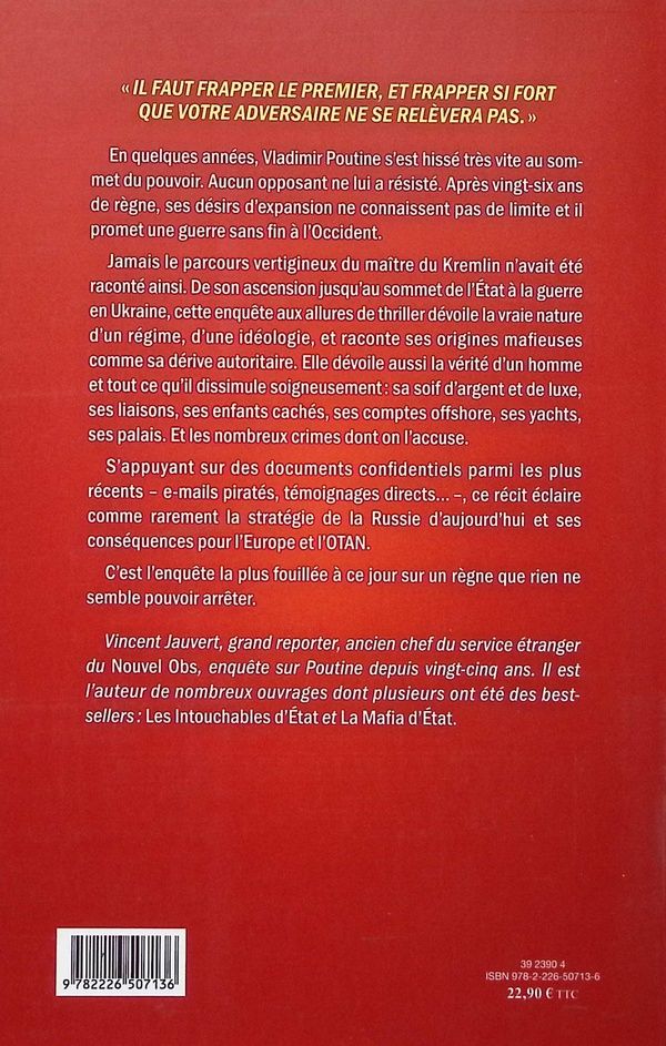 Quatrième de couverture de « KREMLIN CONFIDENTIEL »