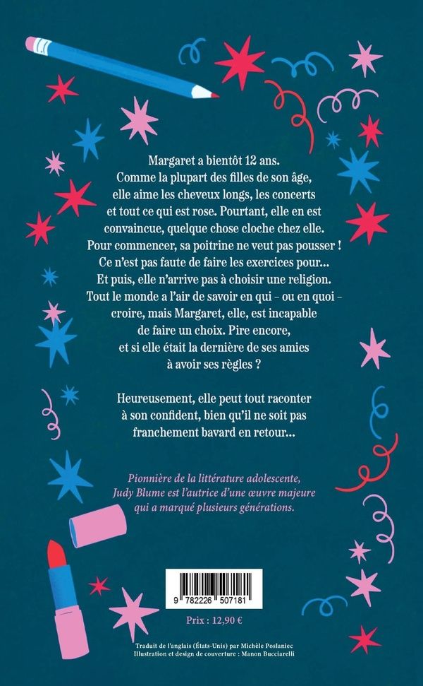 Quatrième de couverture de « Dieu tu es là ? C'est moi Margaret »
