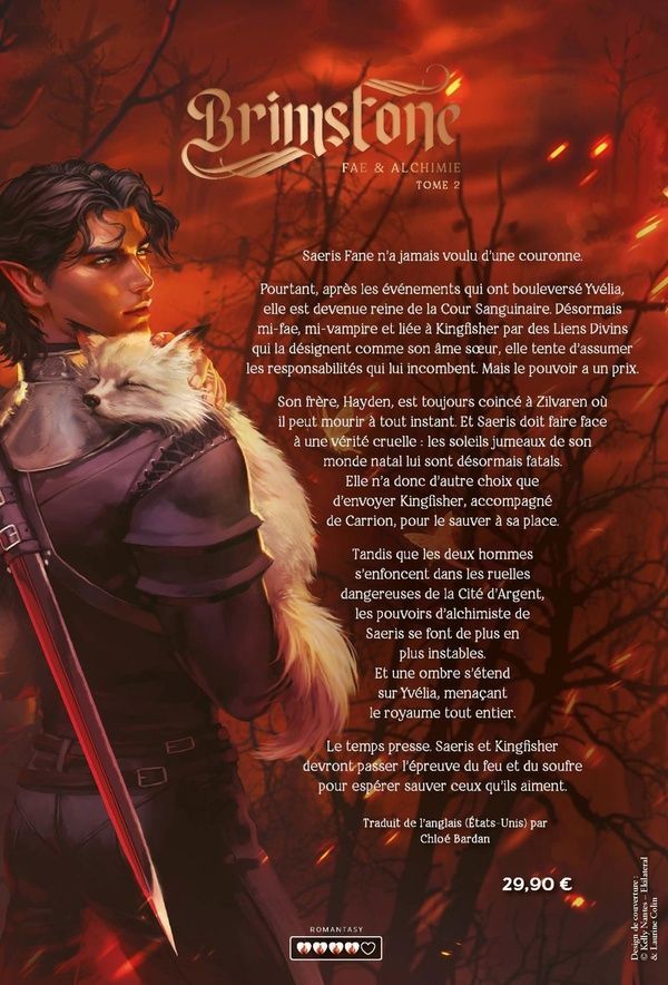 Quatrième de couverture de « BRIMSTONE - FAE & ALCHIMIE T2 (EDITION COLLECTOR - VERSION FRANCAISE) »