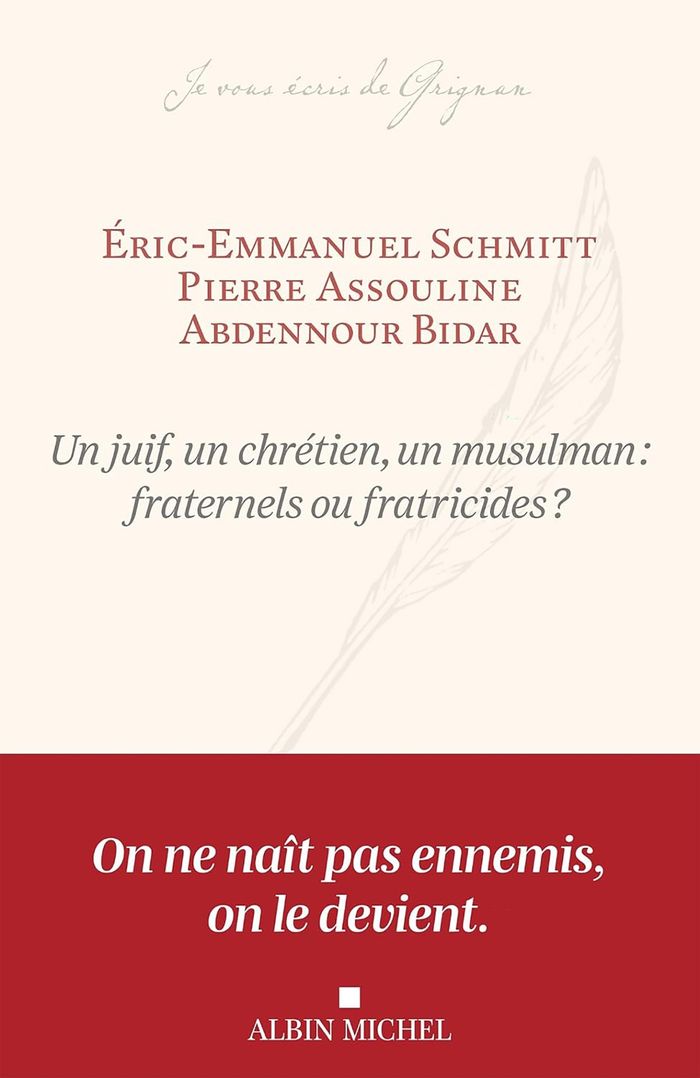 Couverture du livre « UN JUIF, UN CHRETIEN, UN MUSULMAN : FRATERNELS OU FRATRICIDES ? », librairie Les Contes Infusés à Corte