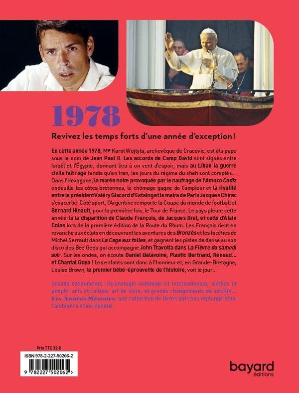 Quatrième de couverture de « Les années-mémoire »