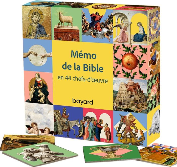 Couverture du livre « MEMO DE LA BIBLE ET DE LA FOI - MEMO DE LA BIBLE EN 44 CHEFS-D'OEUVRE » de Xxx, librairie Les Contes Infusés à Corte