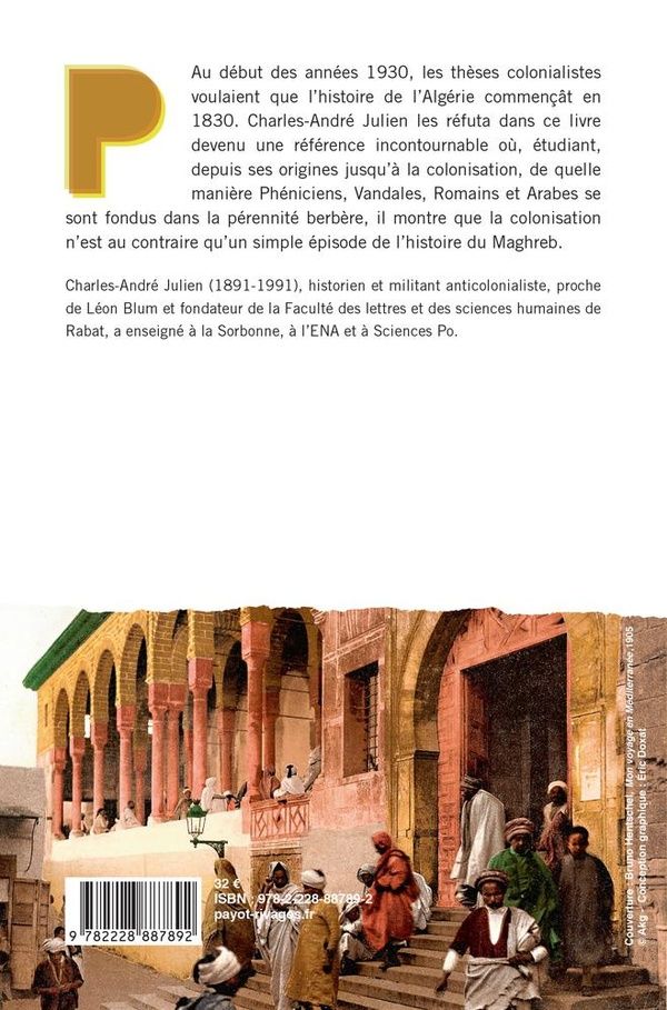 Quatrième de couverture de « HISTOIRE DE L'AFRIQUE DU NORD - DES ORIGINES A 1830 »