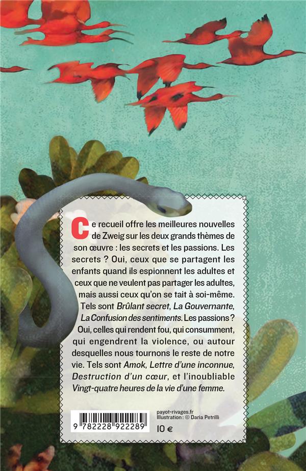 Quatrième de couverture de « Secrets et passions »
