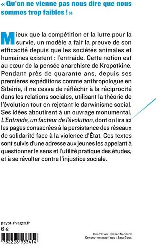 Quatrième de couverture de « L'ENTRAIDE - SUIVI DE : C'EST AUX JEUNES QUE JE PARLE »