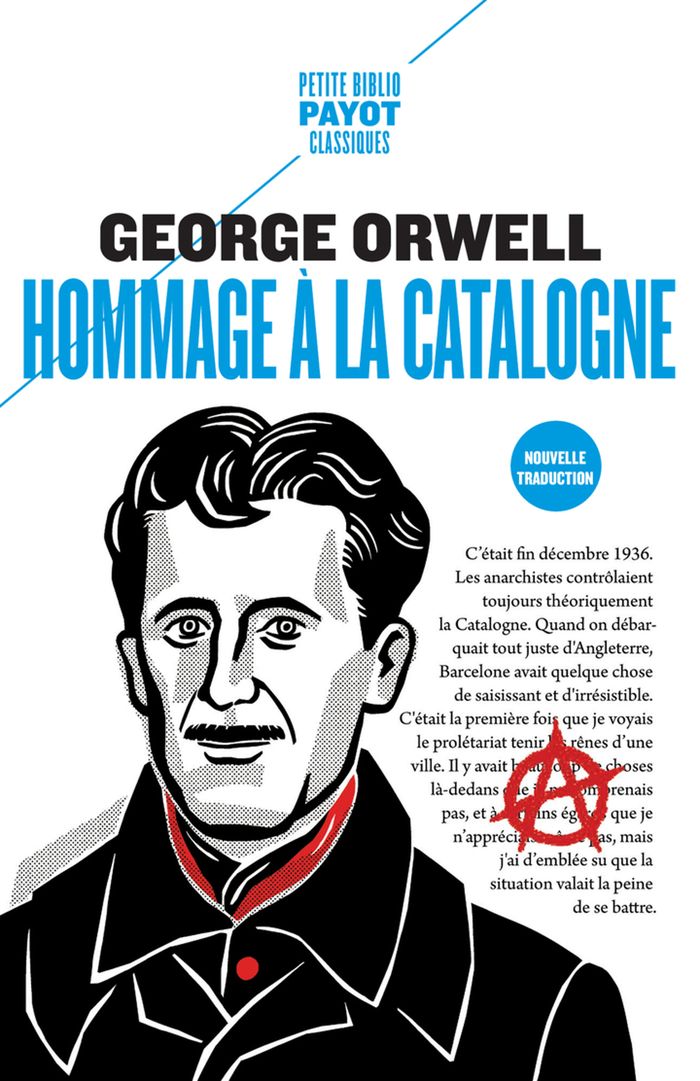 Couverture du livre « Hommage à la Catalogne » de George Orwell, librairie Les Contes Infusés à Corte