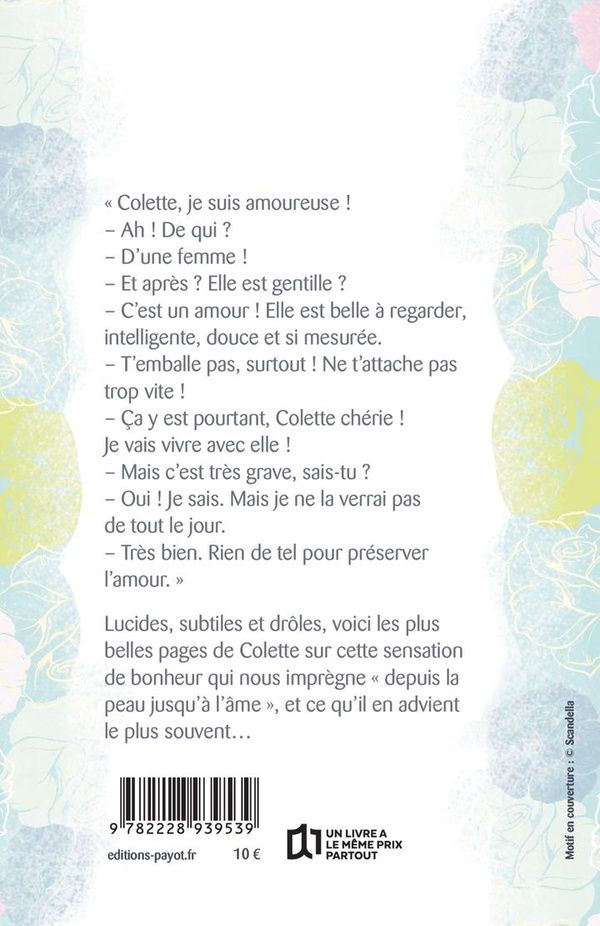Quatrième de couverture de « Pour l'amour »
