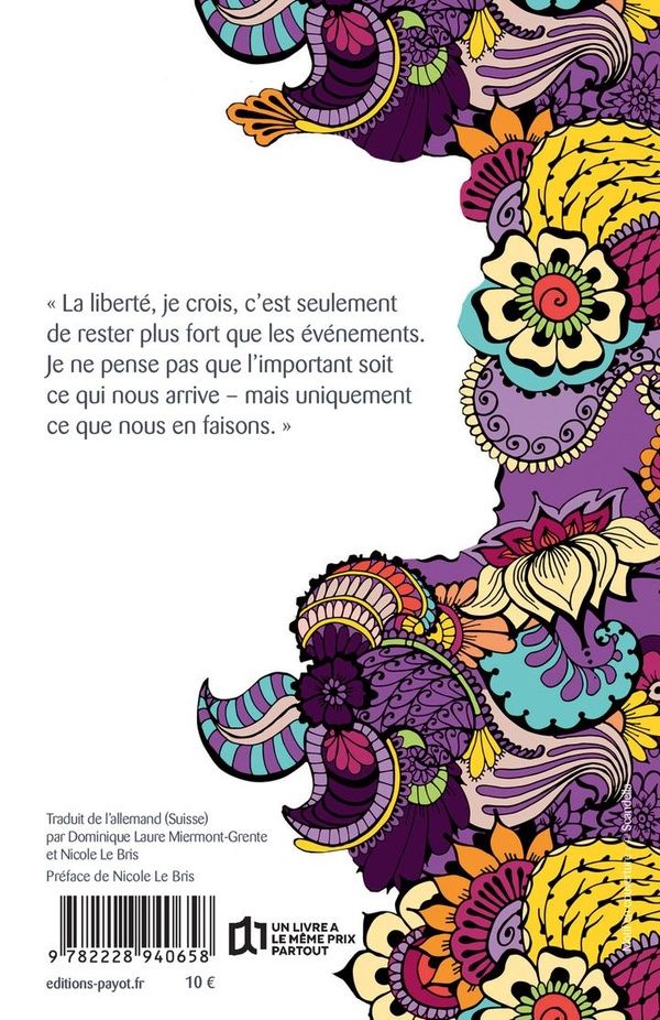 Quatrième de couverture de « Eloge de la liberté »