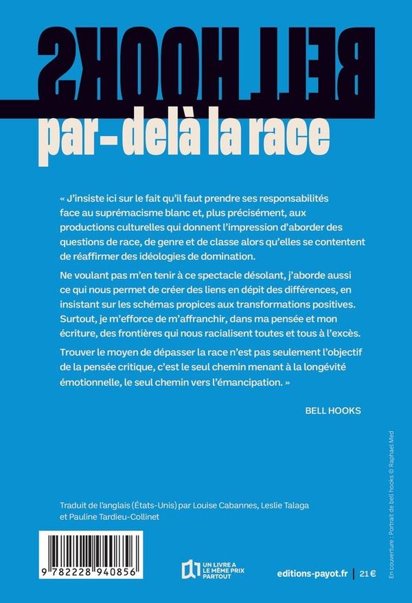 Quatrième de couverture de « Par-delà la race : Défier le suprémacisme blanc »