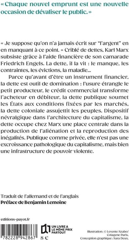 Quatrième de couverture de « SUR LA DETTE »
