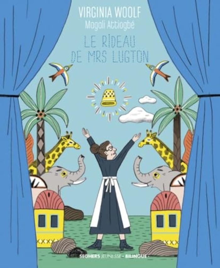 Couverture du livre « Le rideau de Mrs Lugton » de Virginia Woolf, librairie Les Contes Infusés à Corte