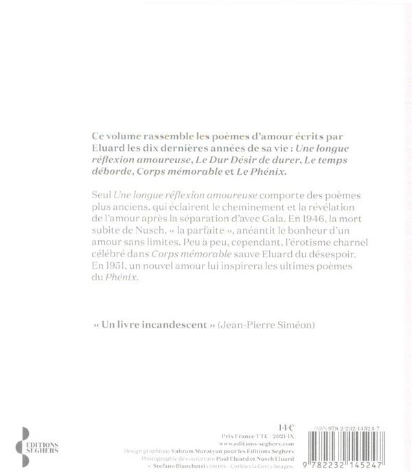 Quatrième de couverture de « Derniers poèmes d'amour »
