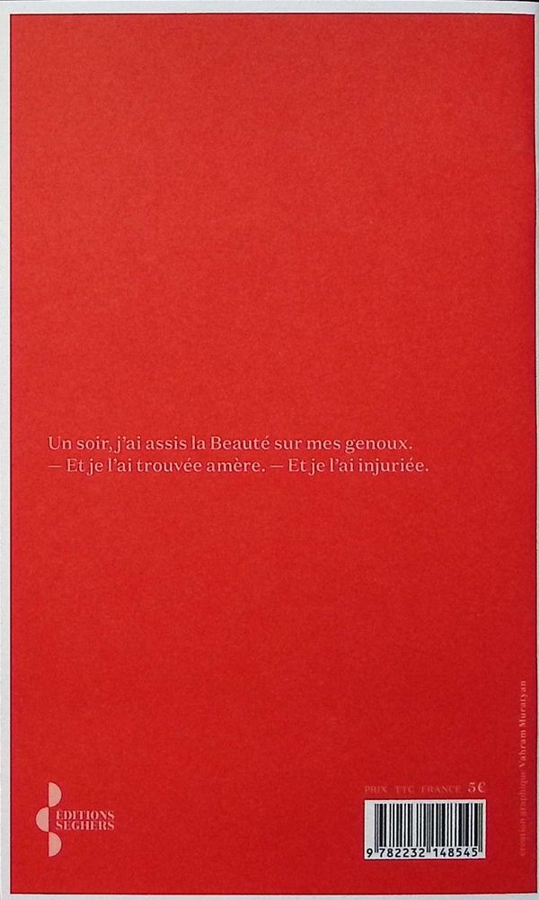 Quatrième de couverture de « Une saison en enfer »