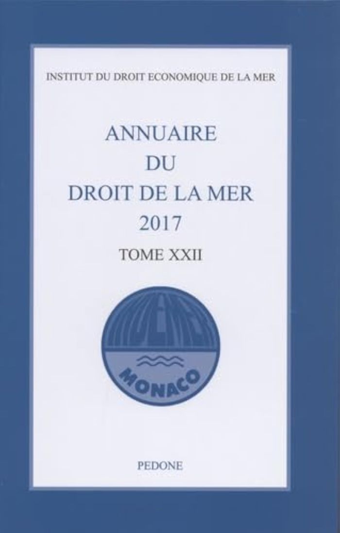 Couverture du livre « ANNUAIRE DU DROIT DE LA MER TOME 22 2017 » de Indemer, librairie Les Contes Infusés à Corte