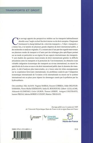 Quatrième de couverture de « LES TRANSPORTS AU PRISME DU DROIT INTERNATIONAL »